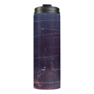 Termo marco de película de 35 mm arañado negro, textura 