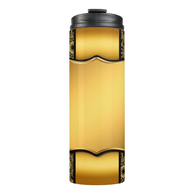 Termo Marco dorado de imagen de fondo (Anverso)