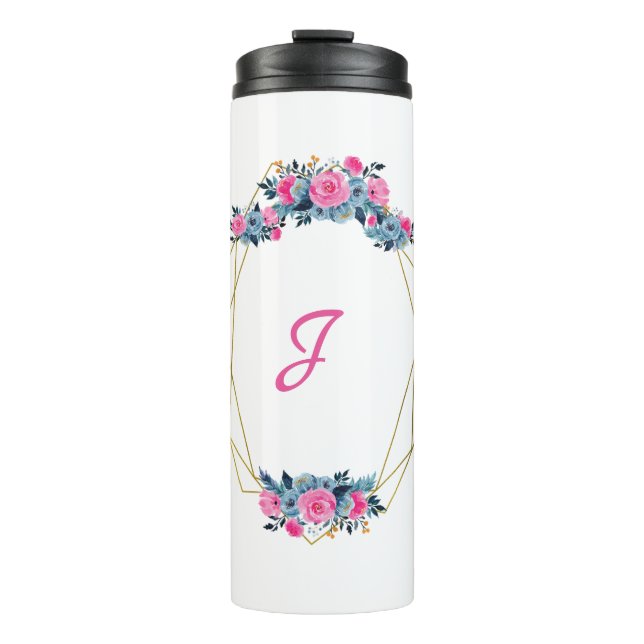 Termo Marco floral personalizado (Anverso)
