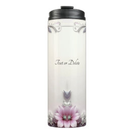 Termo Marco Floral Rosa