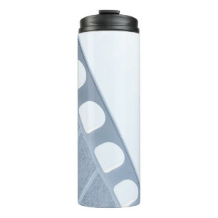 Termo Marco metalizado blanco y negro