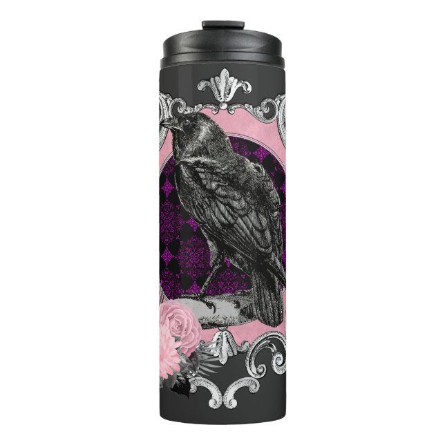 Termo Marco Rosa de gótico Raven (Anverso)