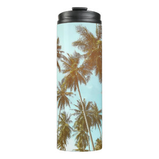 Termo Marco tropical: palmeras abstractas