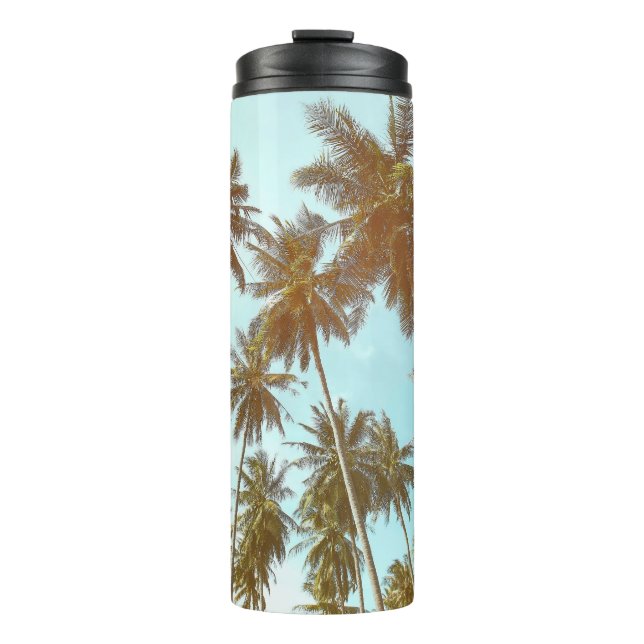 Termo Marco tropical: palmeras abstractas (Anverso)