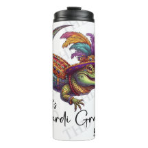 Mardi Gras Magic: Tumbler termal Personalizado