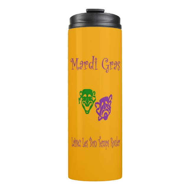 Termo Mardi Gras Mask Rouler (Anverso)