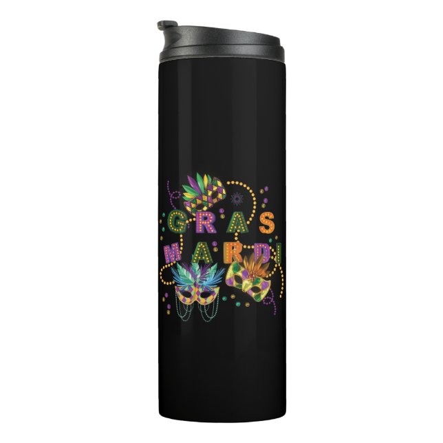 Termo Mardi Gras moderno (Rotado hacia la derecha)