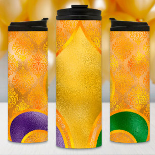Termo Mardi Gras Tumbler, Golden Fleur de Lis