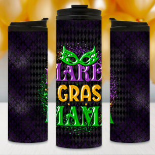 Termo Mardi Gras Tumbler, Mardi Gras Mama