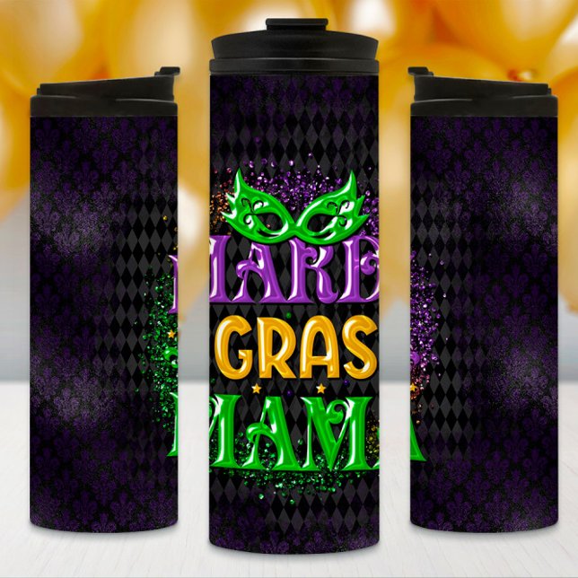 Termo Mardi Gras Tumbler, Mardi Gras Mama (Subido por el creador)