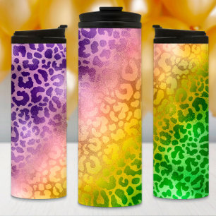 Termo Mardi Gras Tumbler, tigre verde morado