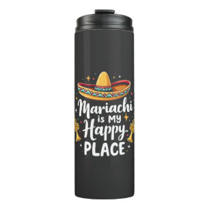 Termo Mariachi es mi feliz lugar México Música saxofónic
