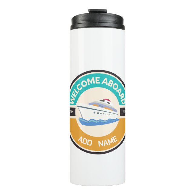 Termo Marina azul Nautical Anchor club náutico marina (Anverso)