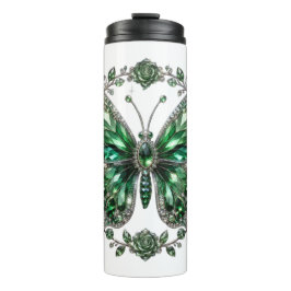 Termo Mariposa de Cristal Verde | Marco Floral
