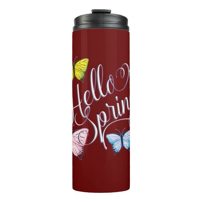 Termo Mariposa Hola Primavera (Anverso)