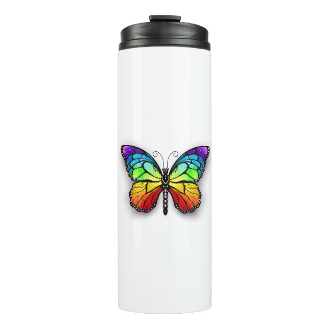 Termo Mariposa monarca arcoíris (Anverso)