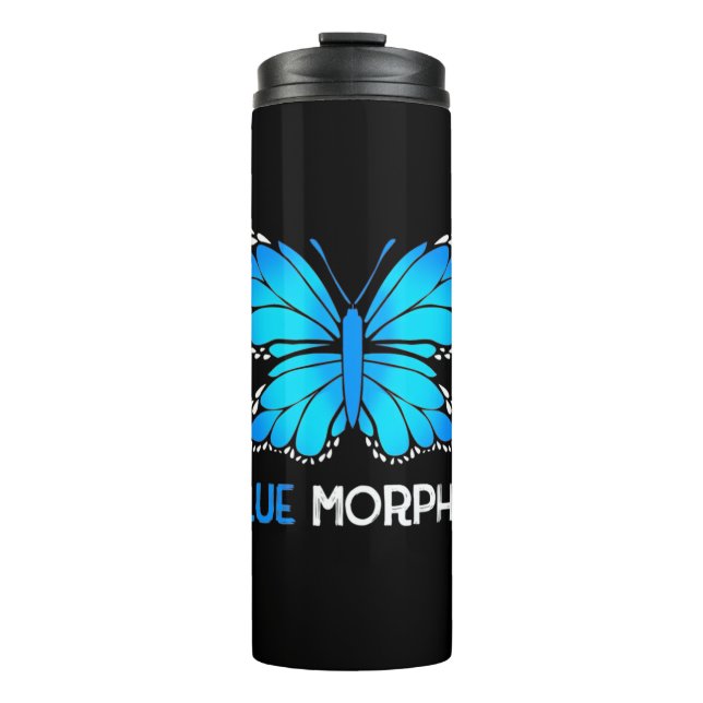 Termo Mariposa morfa azul (Anverso)