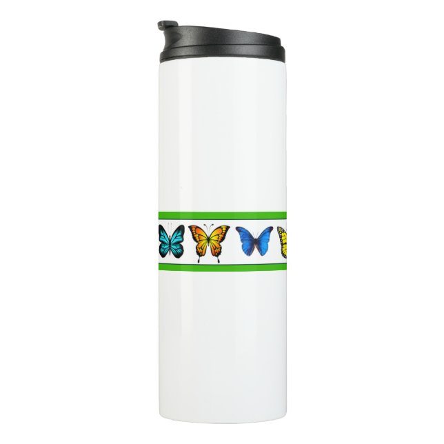 Termo Mariposas azules (colección Bridget) (Rotado hacia la derecha)