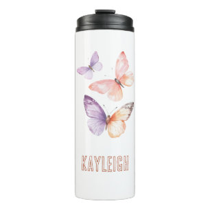 Termo Mariposas de lavanda morada