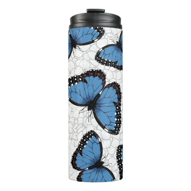 Termo Mariposas morfo azules (Anverso)