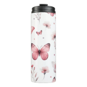 Termo Mariposas Rosadas
