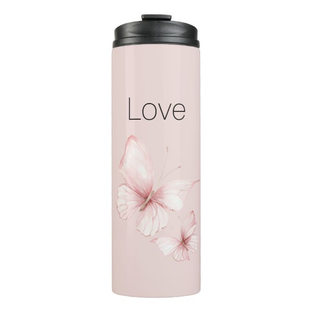 Termo Mariposas Rosadas Aman (Anverso)