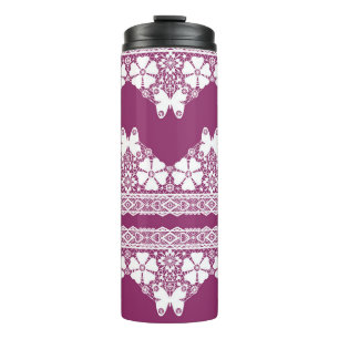 Termo Mariposas White Retro Lace