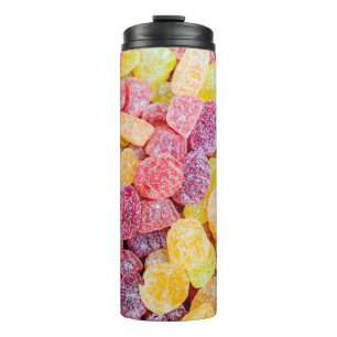 Termo Marmalade decorativa caramelos amarillos y naranja