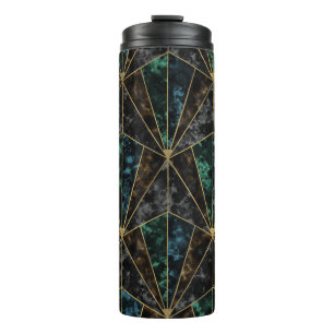 Termo Mármol Art Deco: Lujo malaquita