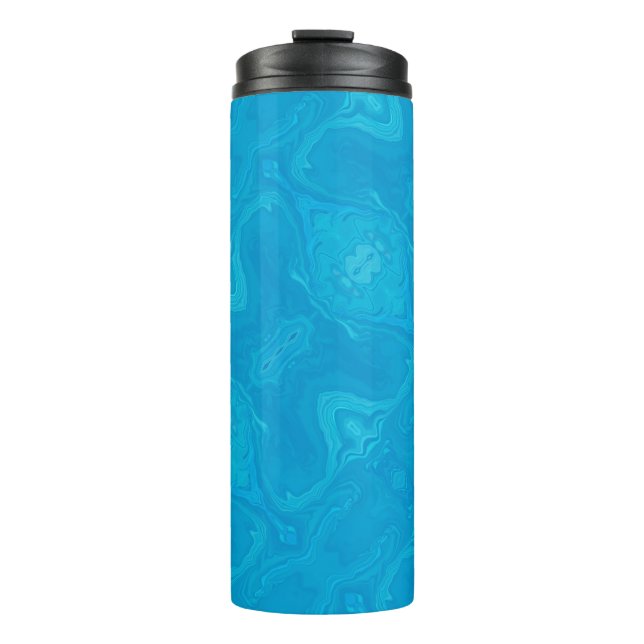Termo Mármol Azul Abstracto HP Lap Personalizado (Anverso)