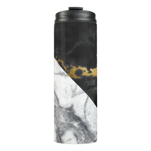 Termo Mármol de brillo dorado (Anverso)
