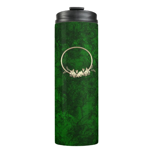 Termo Mármol de piedra abstracto textura contraste oscur (Anverso)