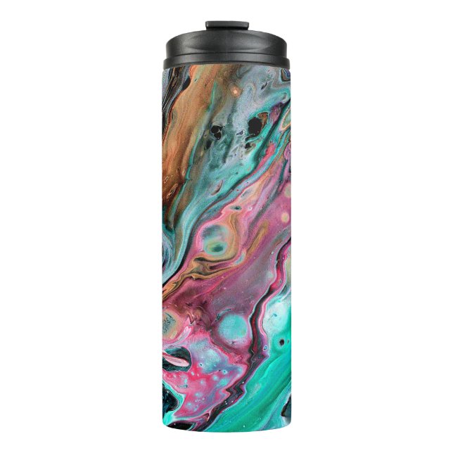 Termo Mármol rosa y verde (Anverso)