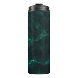 Termo Mármol verde oscuro, textura perfecta.