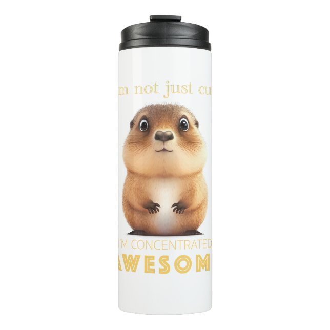 Termo Marmot concentrado asombroso lindo Adorable Gracio (Anverso)