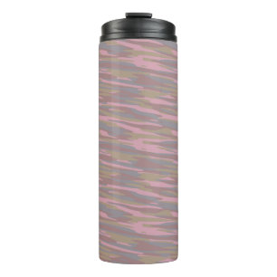 Termo Marrón rosado, rosa desvaído, camuflaje niebla de