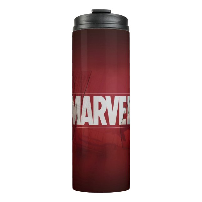 Termo "Marvel Quencher: Superheroína Sipper 🦸 ‍ ♂️ 💧" (Anverso)