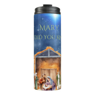 Termo Mary Sabía Que Conocías El Tumbler De La Natividad