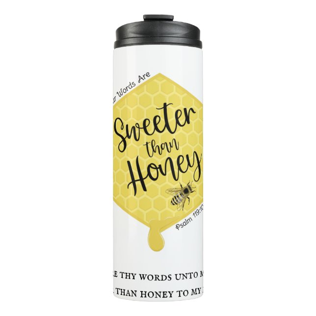 Termo Más dulce que la miel (Anverso)