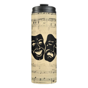 Termo Máscaras de teatro y música antigua