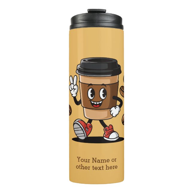 Termo Mascota de café mate de personalizado (Anverso)