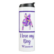 Mascota francés de Bulldog Cute Silhouette Purple