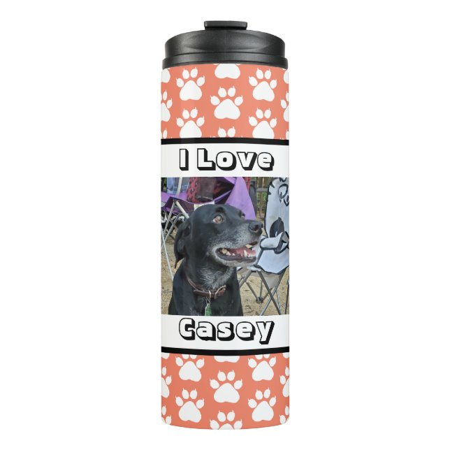 Termo Mascota personalizado fotográfico e impresión en t (Anverso)