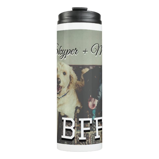Termo Mascotas amigos bestias agregar nombre mascota fot (Anverso)