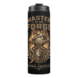 Termo Master of the Forge Blacksmith Anvil & Hammer Coff
