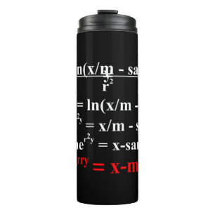 Termo Matemáticas Ecuaciones Feliz Navidad