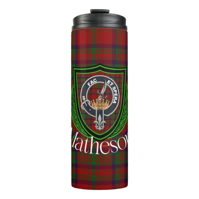 Termo Matheson Scottish Clan Tartan & Crest (Anverso)