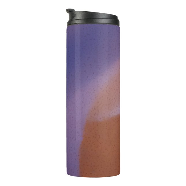 Termo “Mauve Mirage Flow”  –  Abstracto Rosa Azul Meloco (Rotado hacia la derecha)