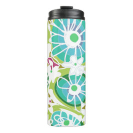 Termo Mazipoodles Love Flowers - Blanco morado verde Ver