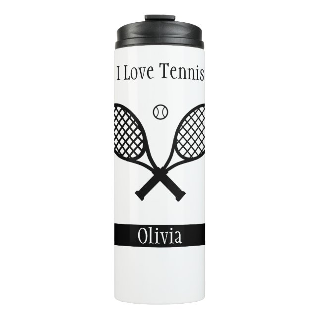 Termo Me encanta el tenis (Anverso)